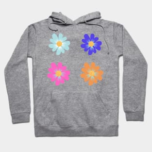 colorful flower floral design Hoodie